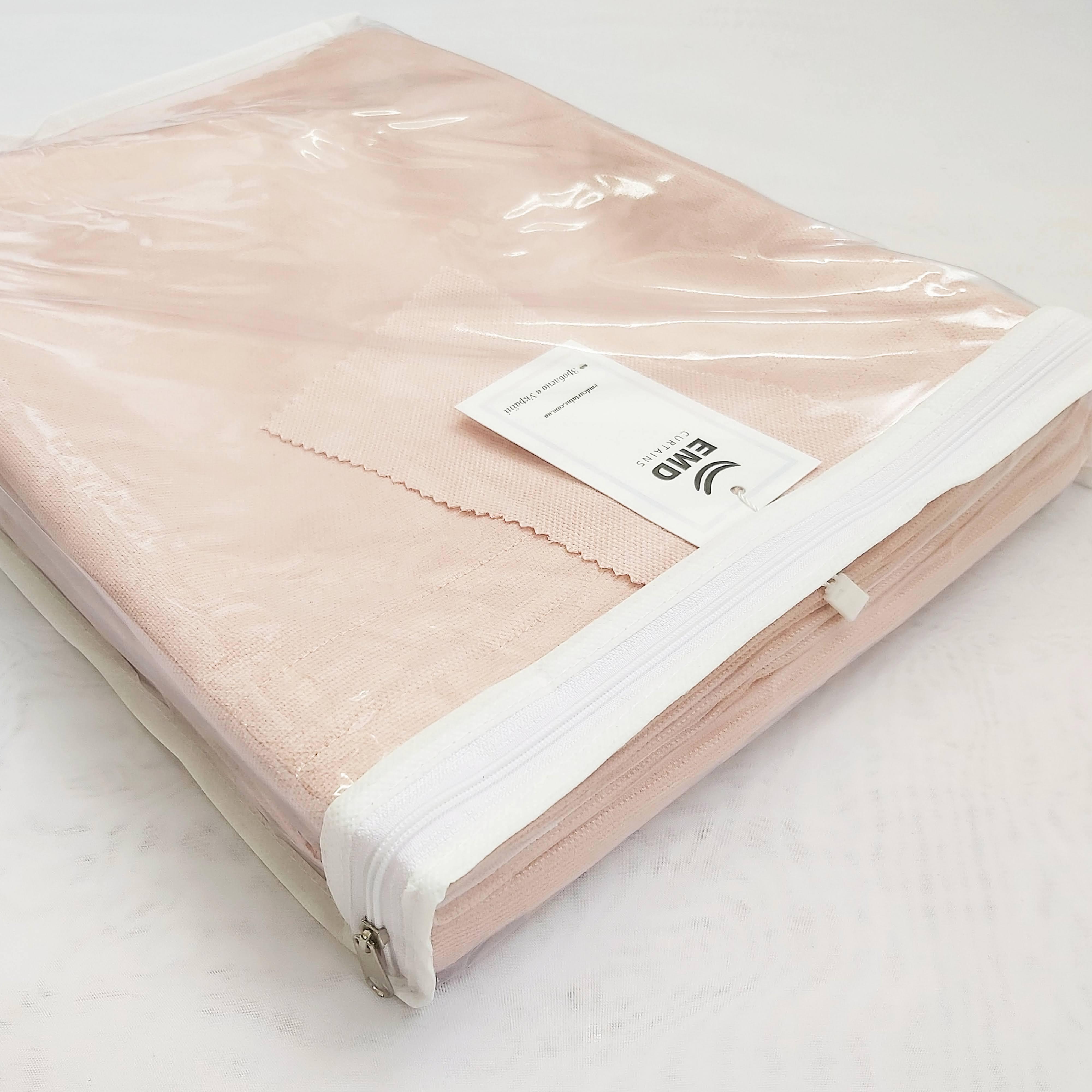 Шторы на тесьме микровелюр 150x250 см 2 шт. Розово-персиковый (402528-МТ2/150) - фото 6