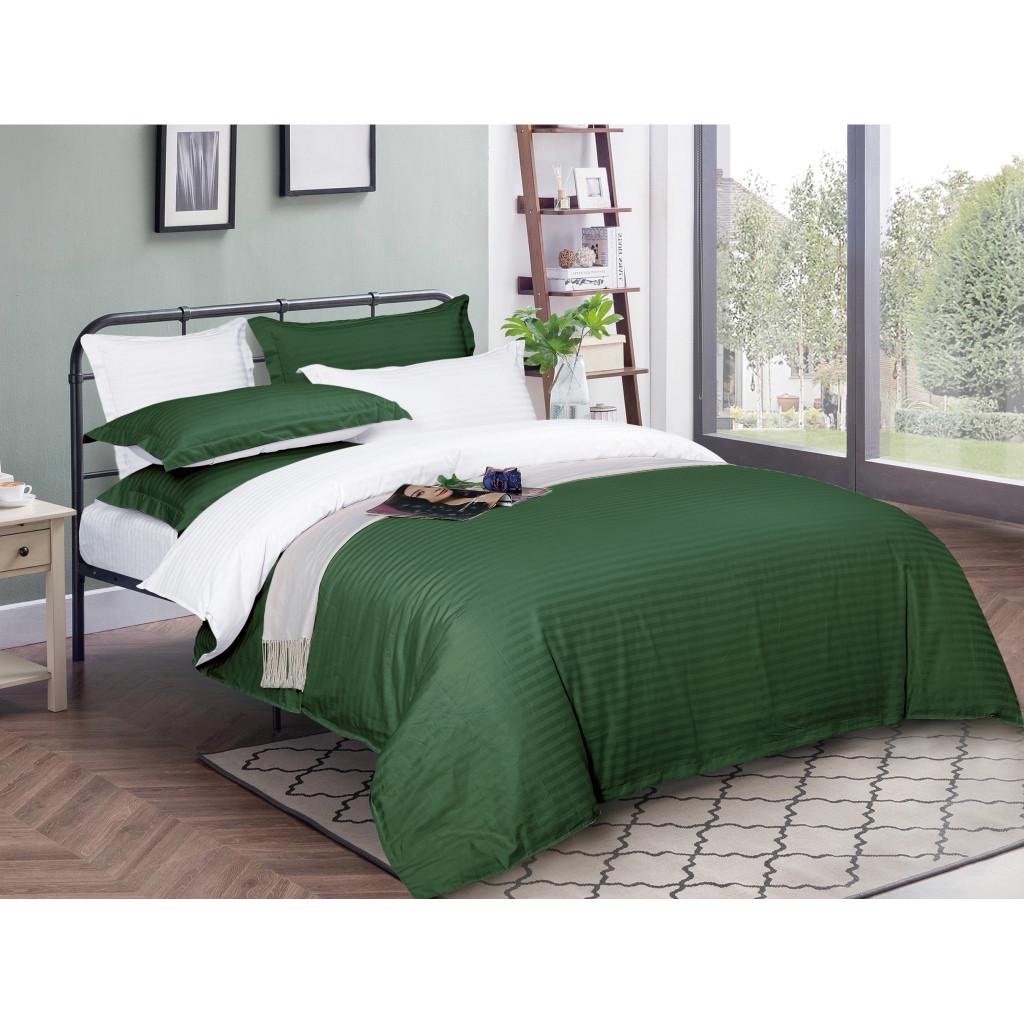 Комплект постельного белья MirSon 30-0017+30-0001 Arabella satin-stripe семейный 160х220 см (215747)