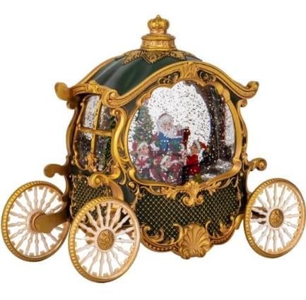 Ночник новогодний Xmas WDL-23031В Карета винтажная с эффектом снежного вихря от батареек (2761221077)
