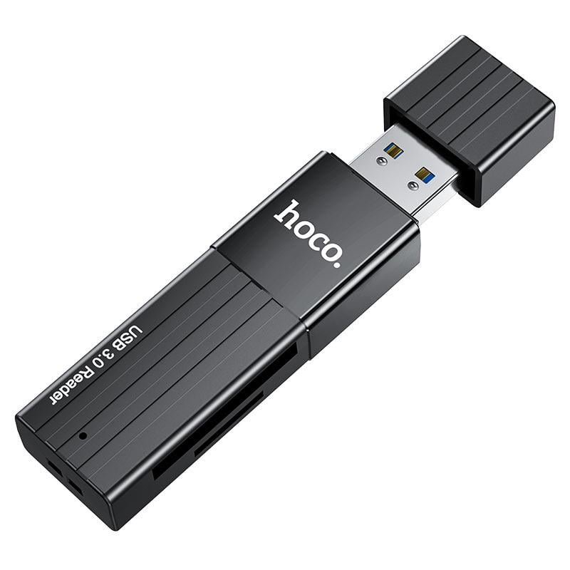 Кардридер Hoco HB20 Mindful USB 3.0 Черный (id_7556)