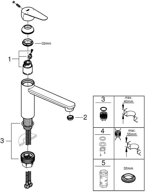 Змішувач для кухні Grohe START CURVE 31717000 одноважільний Хром (127891) - фото 6