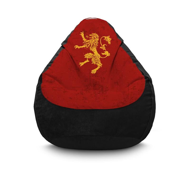Кресло мешок iPuff Game of Thrones House Lannister Флок XXL 90х125 см Черный
