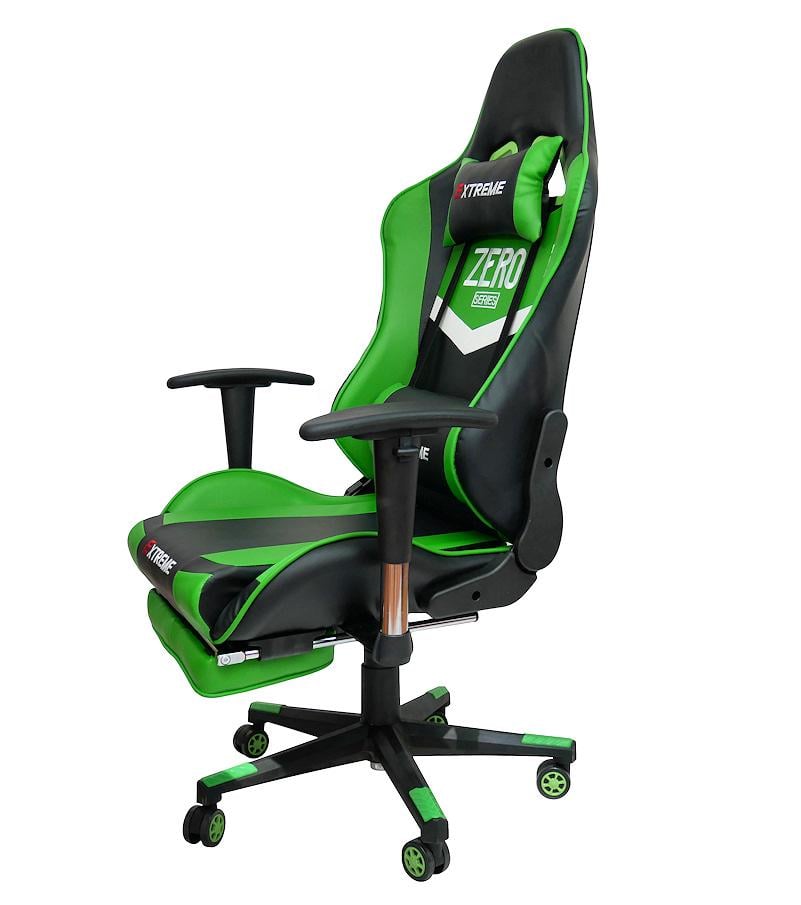 Кресло компьютерное геймерское Extreme Zero Черный/Зеленый (10629786) - фото 3 Кресло компьютерное геймерское Extreme Zero Черный/Зеленый (10629786) - фото 3