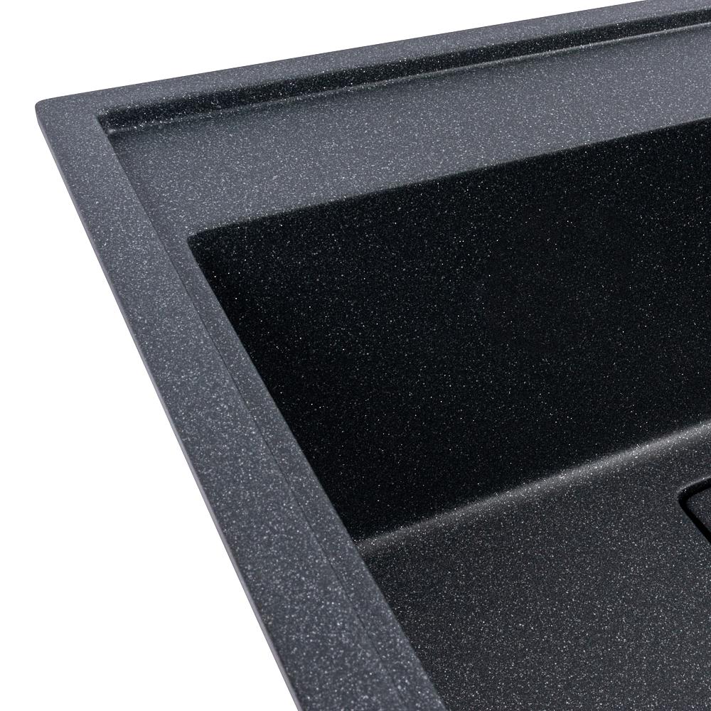 Мийка кухонна гранітна Valeso 6050 SHERLIT Антрацит - фото 4 Мийка кухонна гранітна Valeso 6050 SHERLIT Антрацит - фото 4