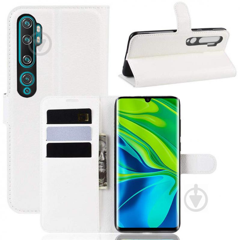 Чохол-книжка Litchie Wallet Xiaomi Mi Note 10 / Mi Note 10 Pro / CC9 Pro White (hub_QysD78936) - фото 2