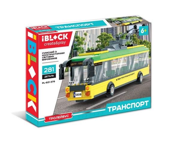 Конструктор Iblock Транспорт Тролейбус №127 PL-921-379 в коробці 281 деталі (6906129785061) Конструктор Iblock Транспорт Тролейбус №127 PL-921-379 в коробці 281 деталі (6906129785061)