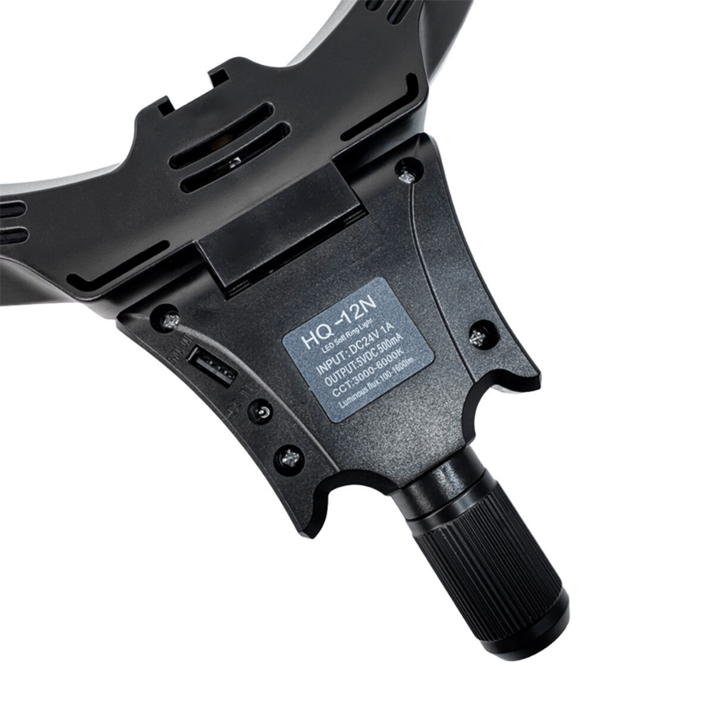 Кольцевая LED-лампа для телефона со штативом от сети с пультом 30 см 3000K-6000K 24 Вт (HQ-12N8809) - фото 12 Кольцевая LED-лампа для телефона со штативом от сети с пультом 30 см 3000K-6000K 24 Вт (HQ-12N8809) - фото 12