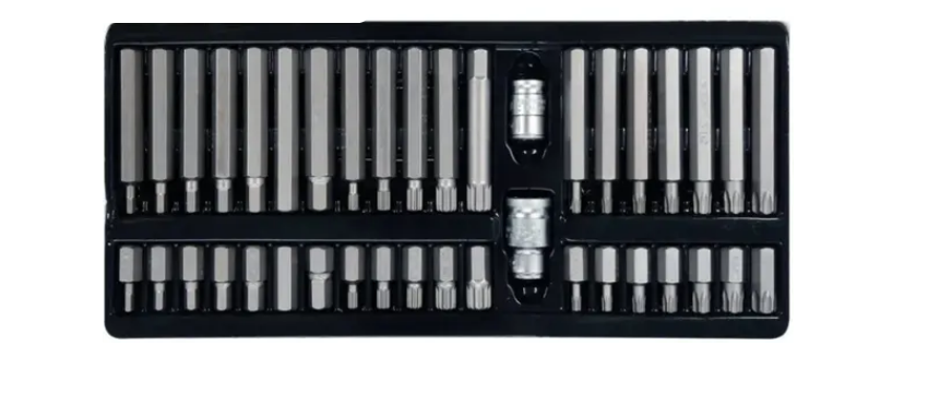 Набор бит Torx/Spline/Hex с переходниками Vorel 40 пр. (66400) Набор бит Torx/Spline/Hex с переходниками Vorel 40 пр. (66400)