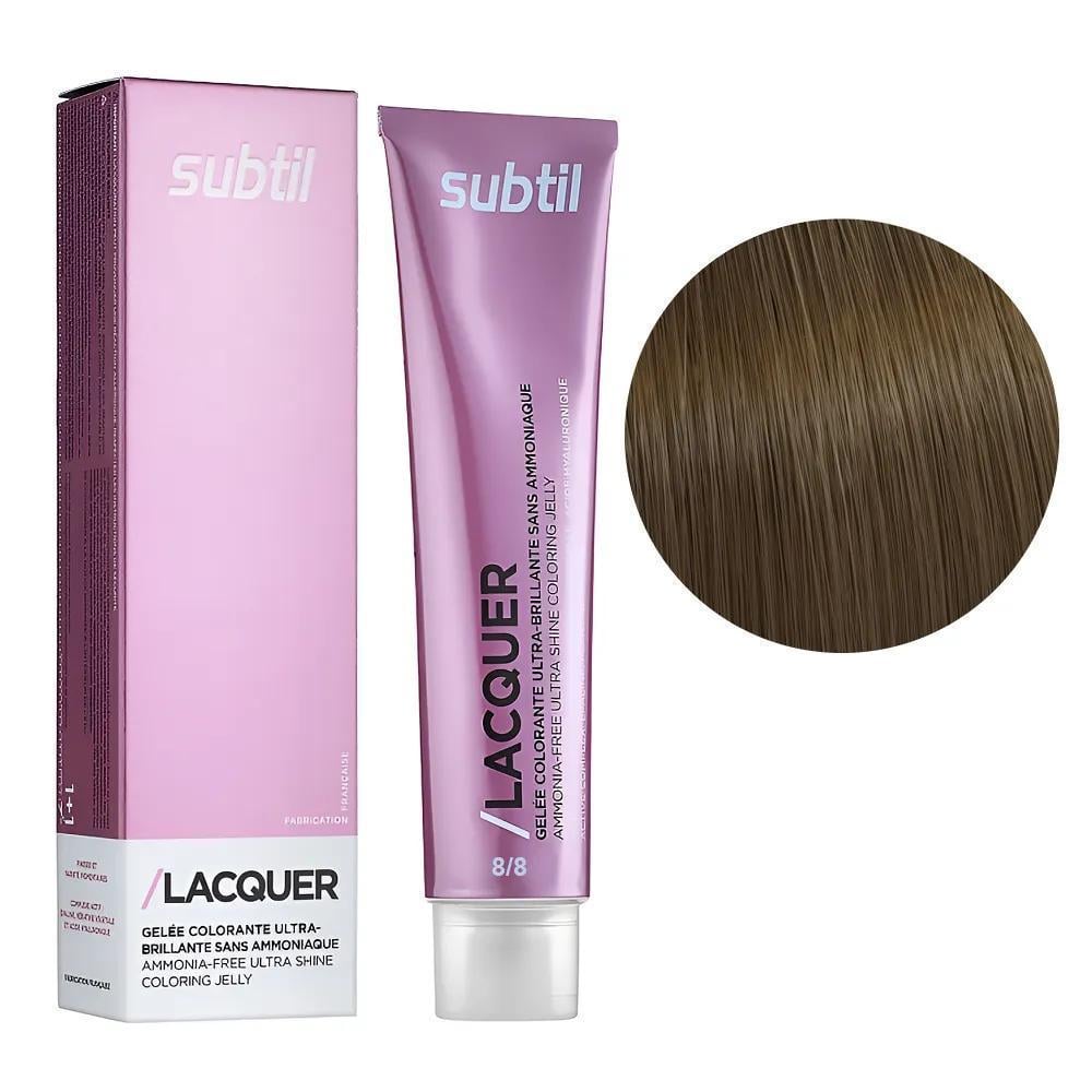 Краска гелевая безаммиачная для волос Subtil Lacquer 8.8 Светлый бежевый блондин 60 мл