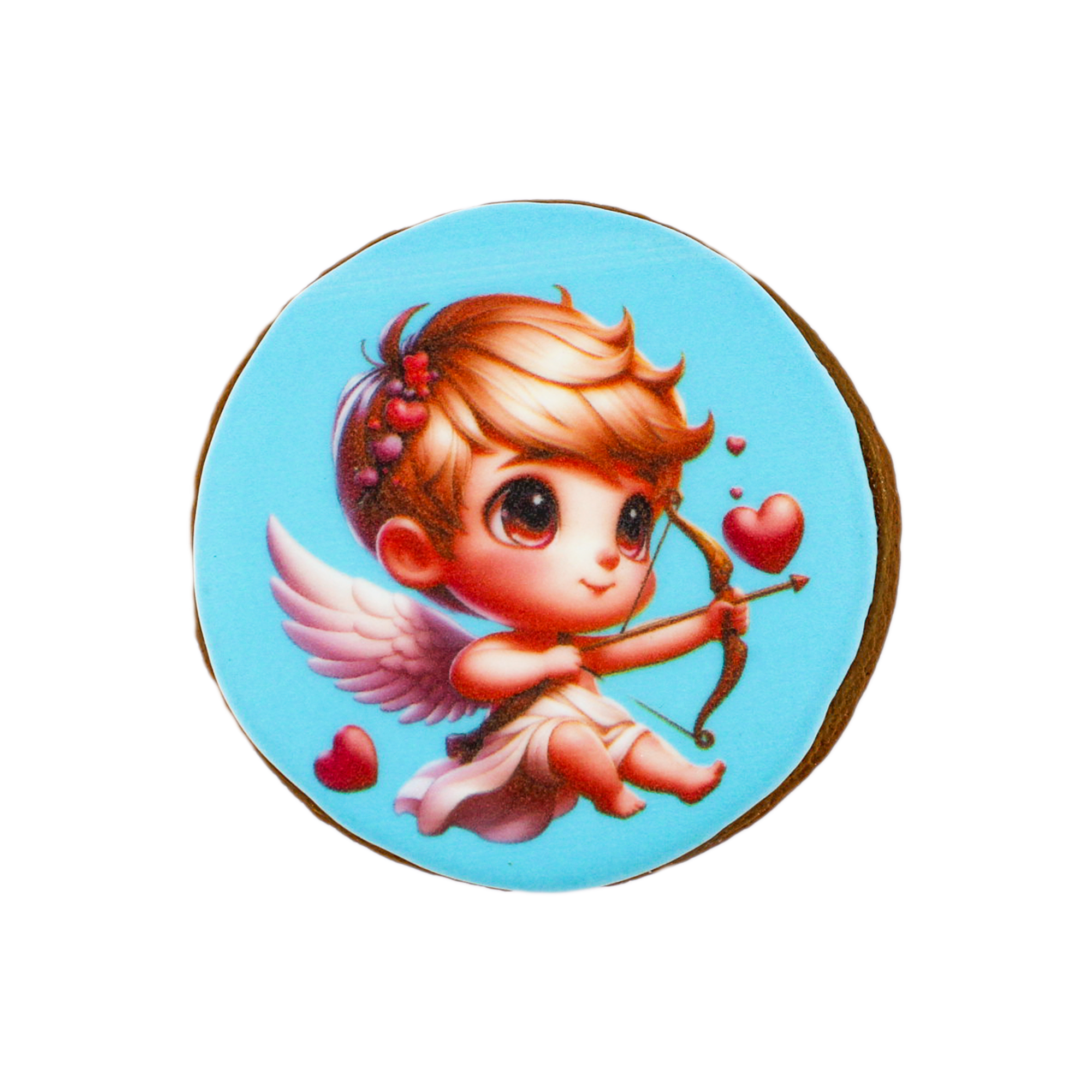 Пряник с принтом Крафт Пряник День святого Валентина "Купидон" 45г