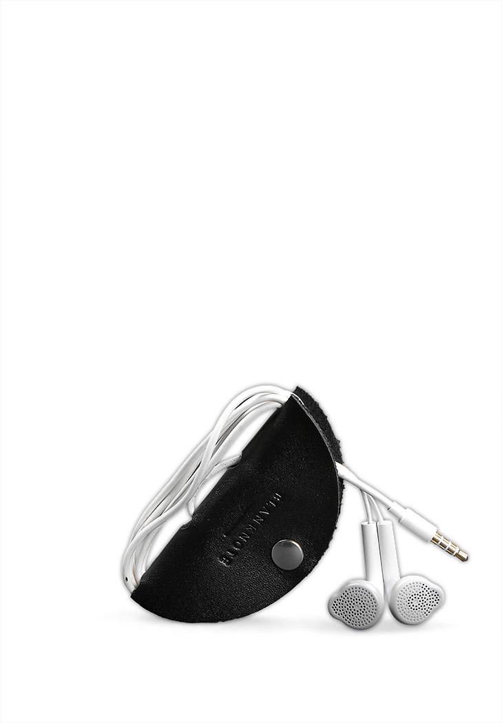 Держатель кожаный для наушников и проводов Угольно-черный (A-026872) - фото 3 Держатель кожаный для наушников и проводов Угольно-черный (A-026872) - фото 3