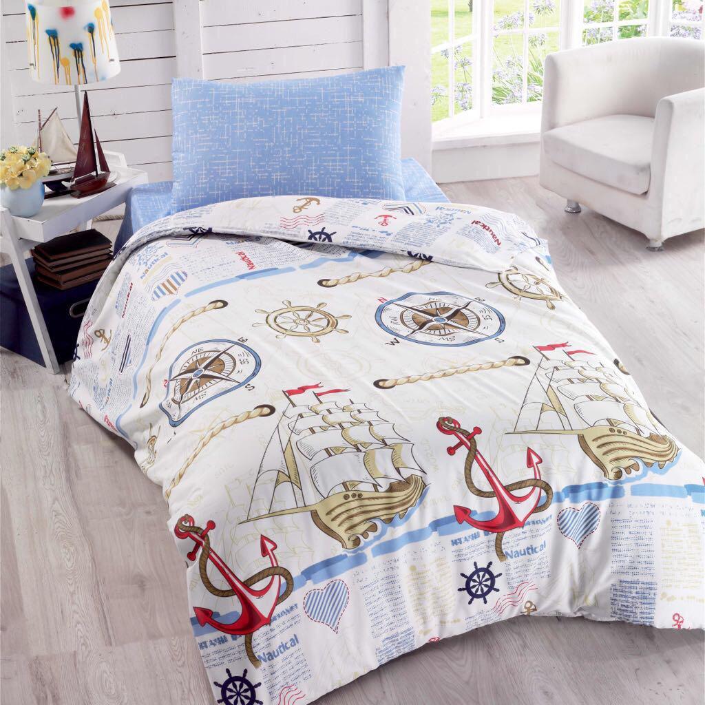 Покрывало-пододеяльник стьоганое Lighthouse 4 сезона Sea 160х220 см