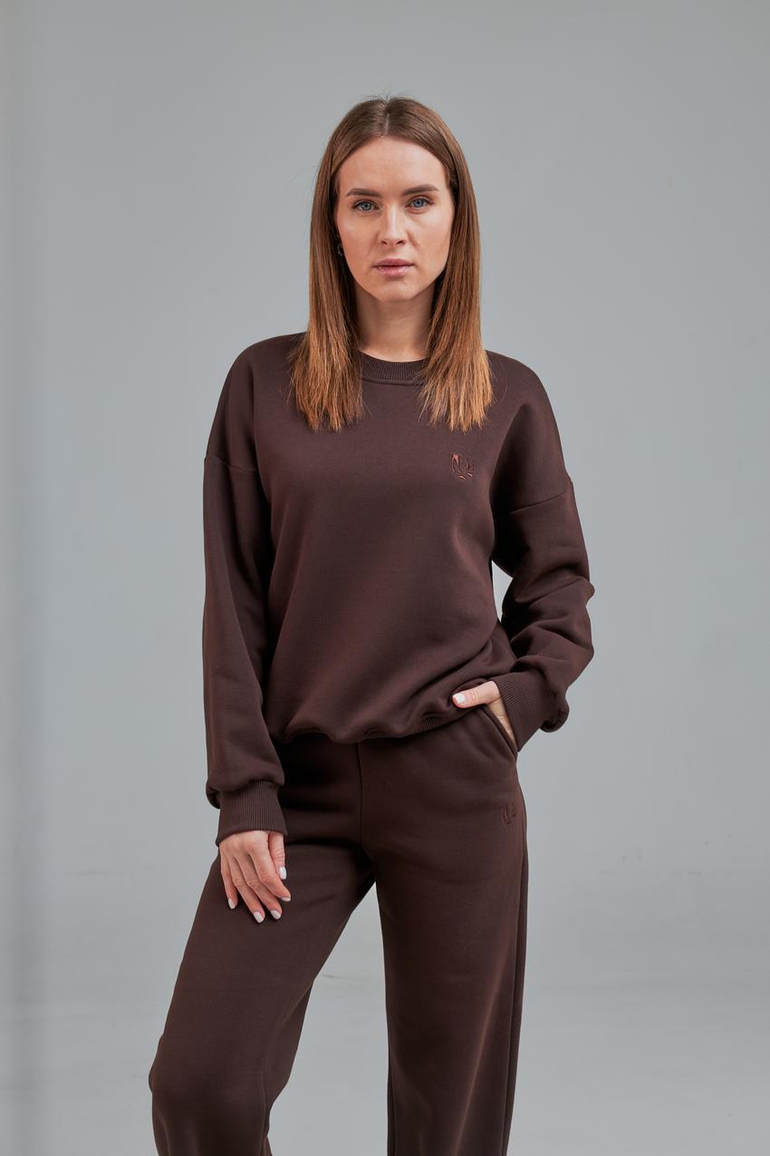 Свитшот женский М167.4 XL Коричневый (634-1-63)