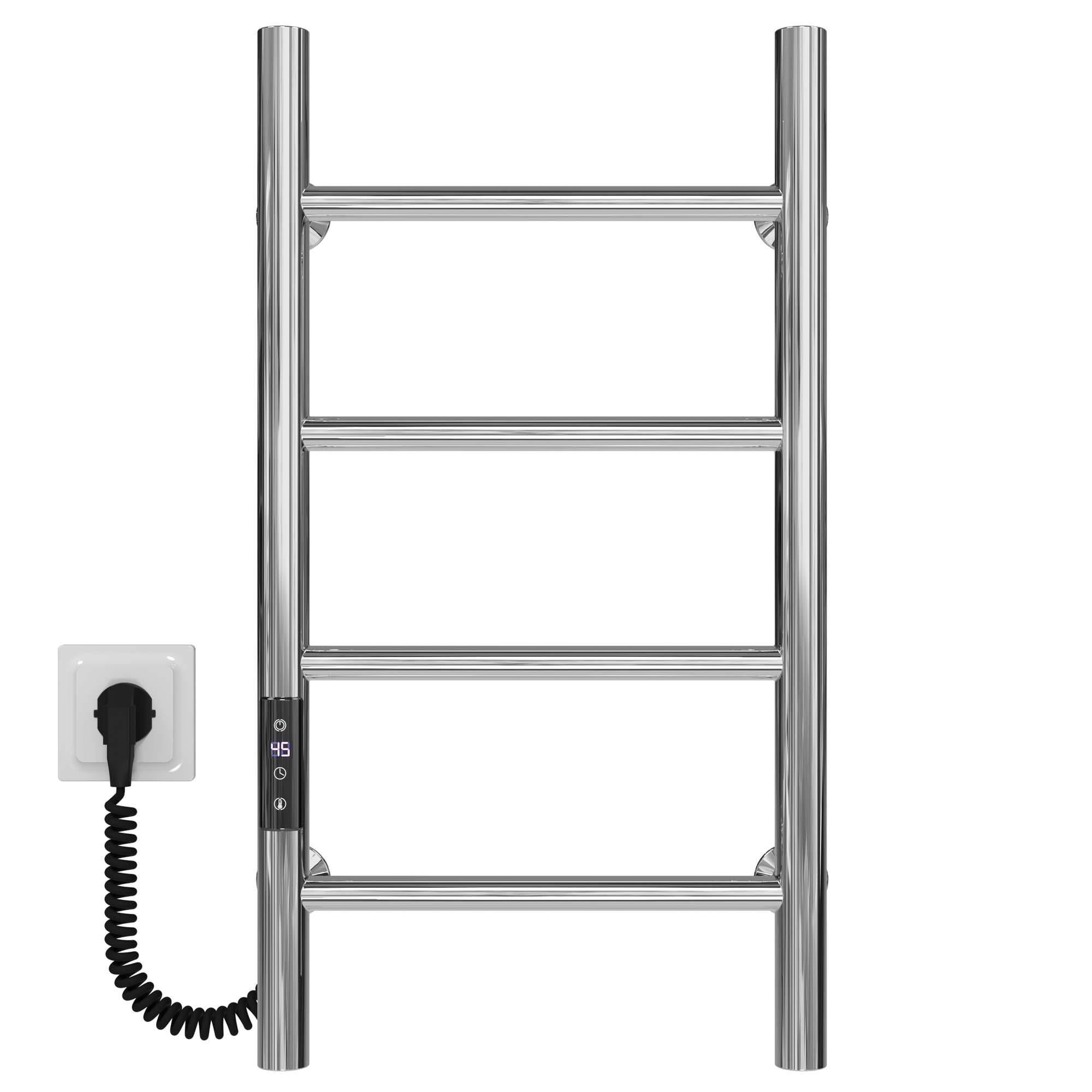 Полотенцесушитель электрический Deffi Орион П4 JD03 левое подключение нержавеющая сталь 300х600 мм Хром (C.OR.60.30.4.E.C.L.1)