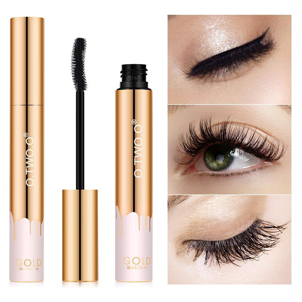 Туш для вій з ефектом подовження O.TWO.O Instant Oversize Volume Gold Mascara 10 г Чорний - фото 5