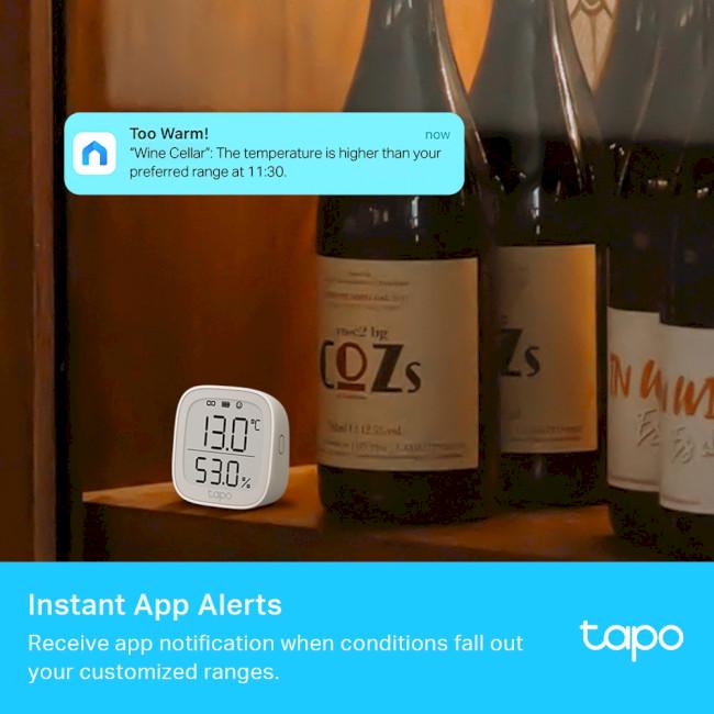 Датчик температури і вологості TP-Link Tapo T315 з дисплеєм 2 x AAA Білий (599558) - фото 7