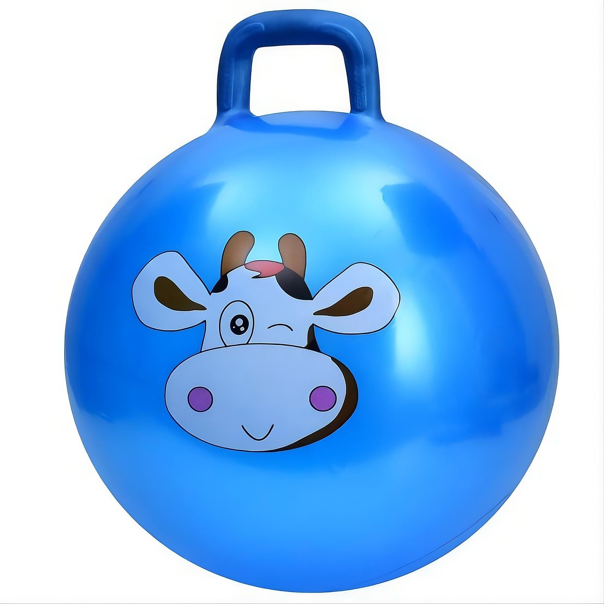 Мяч для фитнеса MS 4301-2 с ручкой 45 см 350 г детский гимнастический Синий (33409630)