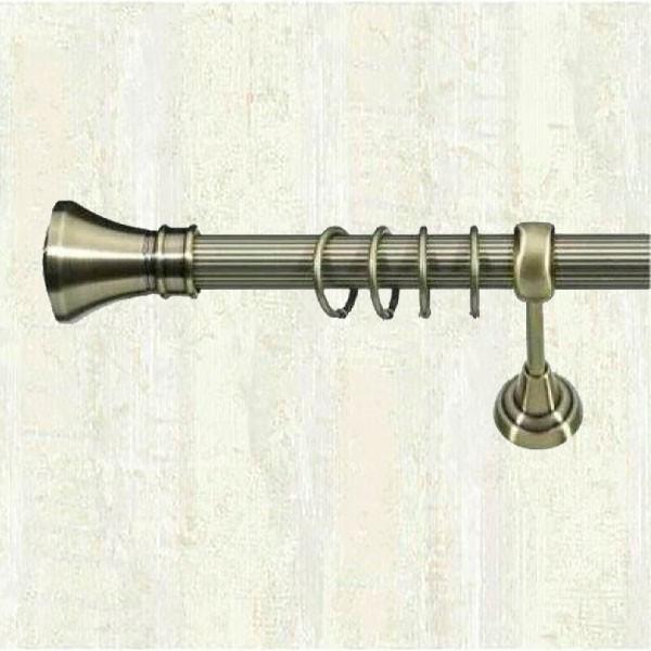 Карниз для штор Orvit Люксор рифленая однорядный 25 мм 160 см Антик (000-6014)