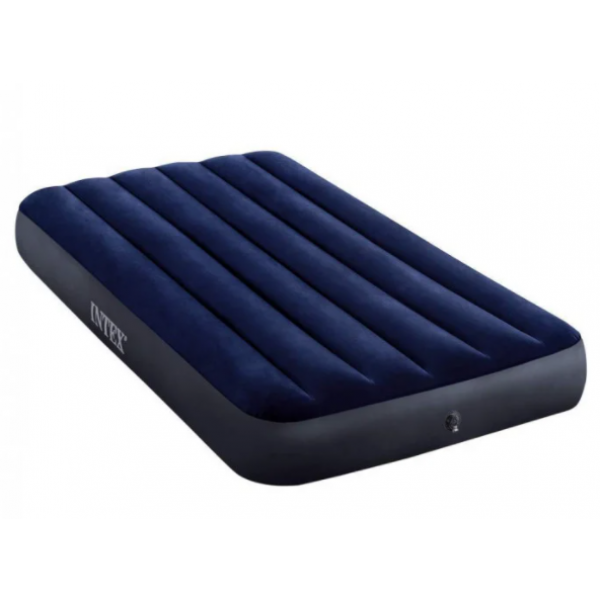 Надувной матрас Intex с подушкой и насосом 99x191x25 см (D-2019091083) - фото 2