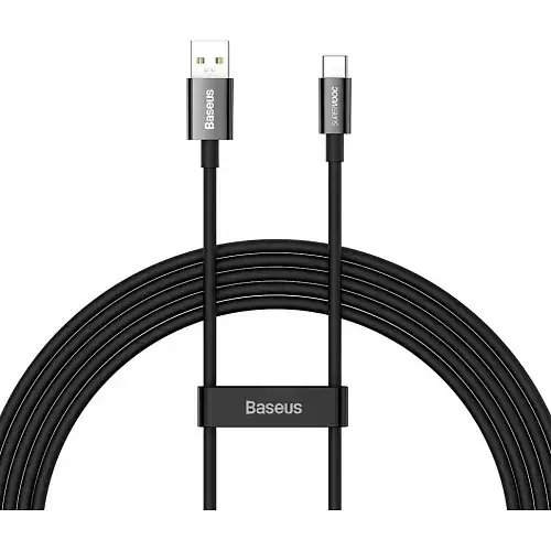 Кабель BASEUS Superior Series SUPERVOOC Cable USB to Type-C CAYS001001 65W 2 м Black