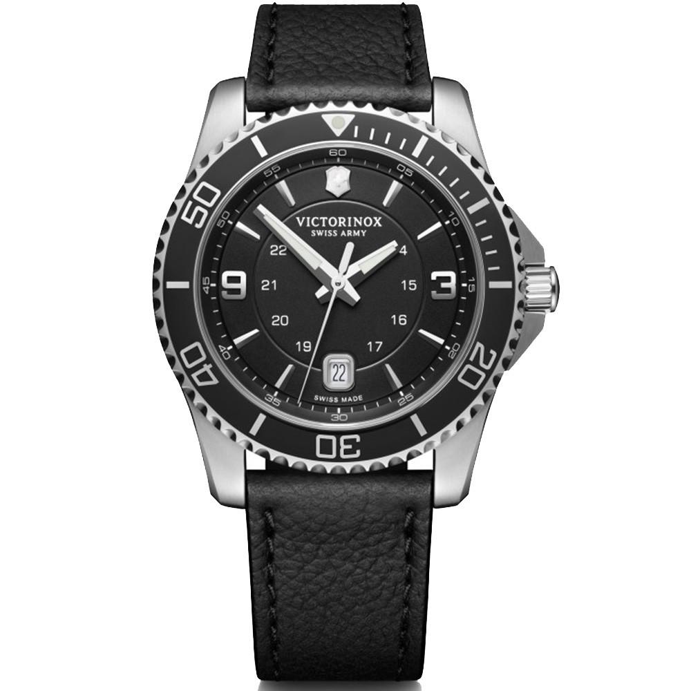 Наручний годинник чоловічий Victorinox Swiss Army Maverick Large кварцевий Black (V241862)