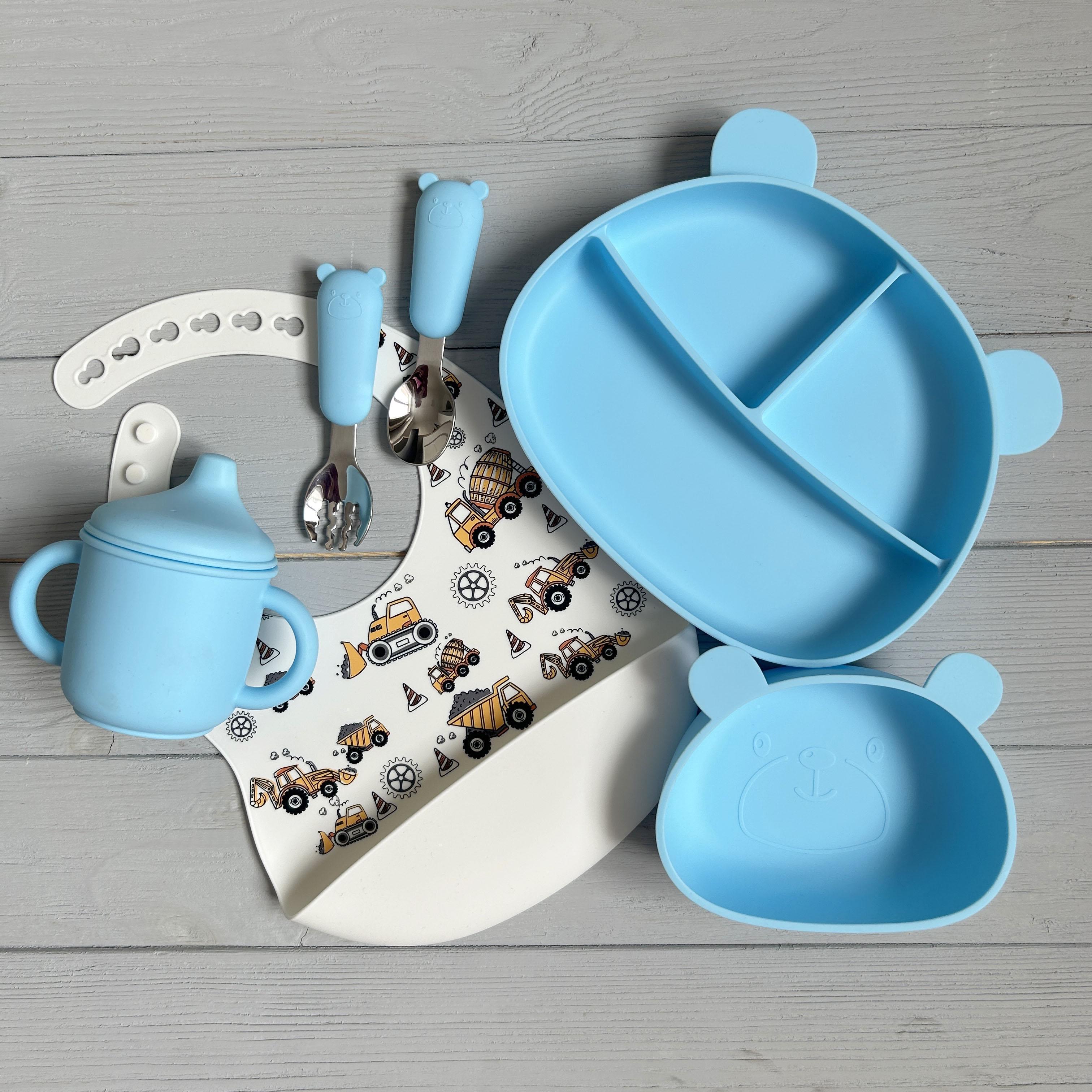 Детская посуда силиконовая Мишка BPR img_e9193 Y9 Голубой (65513) - фото 2