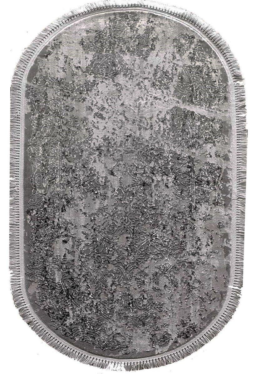Ковер с коротким ворсом Levado 03916a овал 200x300 см Grey (81172030)