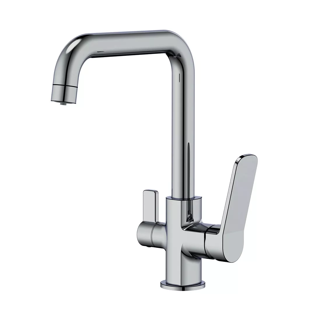 Змішувач для кухні на дві води Frap F4361 Хром (SQ-1042392)