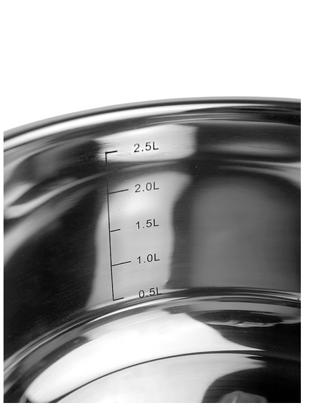 Каструля з кришкою Kamille з нержавіючої сталі для індукційної та газової плити 3 л (5413) - фото 5 Каструля з кришкою Kamille з нержавіючої сталі для індукційної та газової плити 3 л (5413) - фото 5