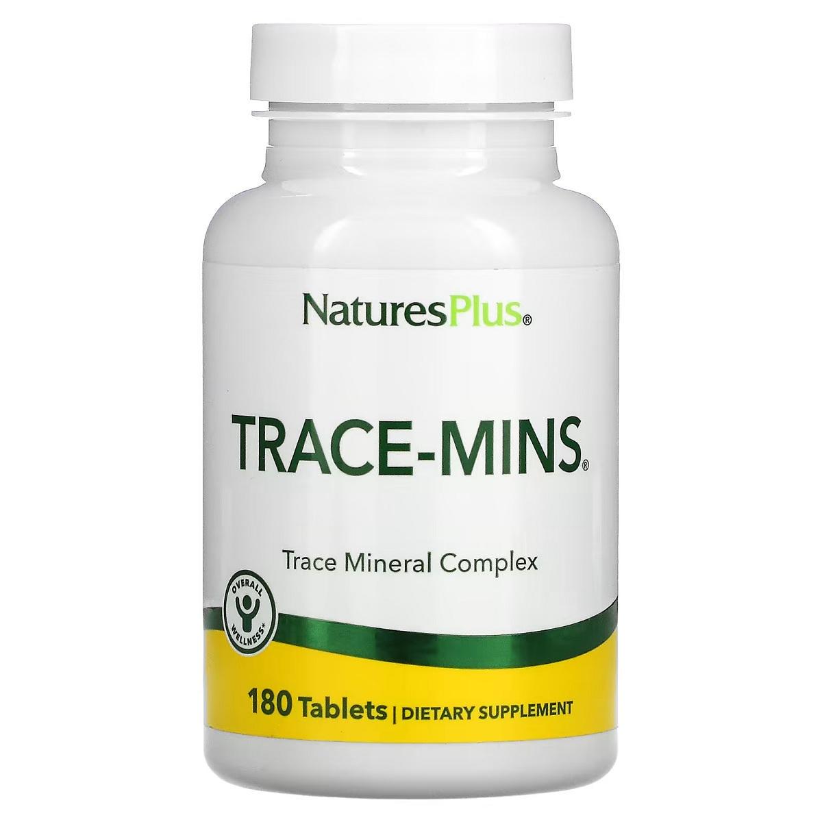 Комплекс мікроелементів Trace-Mins Trace Mineral Complex Natures Plus 180 таблеток