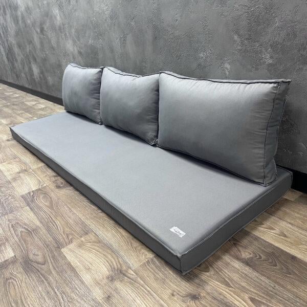 Комплект матрас с подушками Comfort Home на поддоны/качели/каркасы/садовую мебель 160х60х40х8 см Silver Комплект матрас с подушками Comfort Home на поддоны/качели/каркасы/садовую мебель 160х60х40х8 см Silver