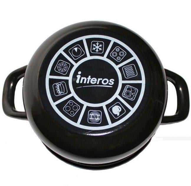 Набір каструль Interos Золота роза 3 шт. емальовані - фото 3 Набір каструль Interos Золота роза 3 шт. емальовані - фото 3