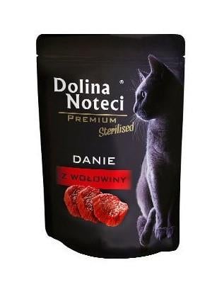 Корм влажный беззерновой для стерилизованных кошек Dolina Noteci Premium с говядиной 85 г (1719104864)