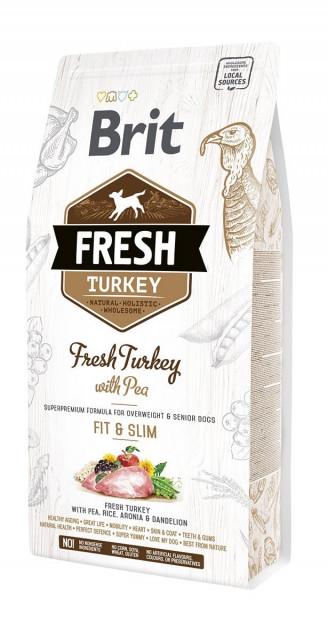 Корм сухий Brit Fresh Turkey & Pea Light Fit & Slim для дорослих собак 2,5 кг (170996/0809) Корм сухий Brit Fresh Turkey & Pea Light Fit & Slim для дорослих собак 2,5 кг (170996/0809)