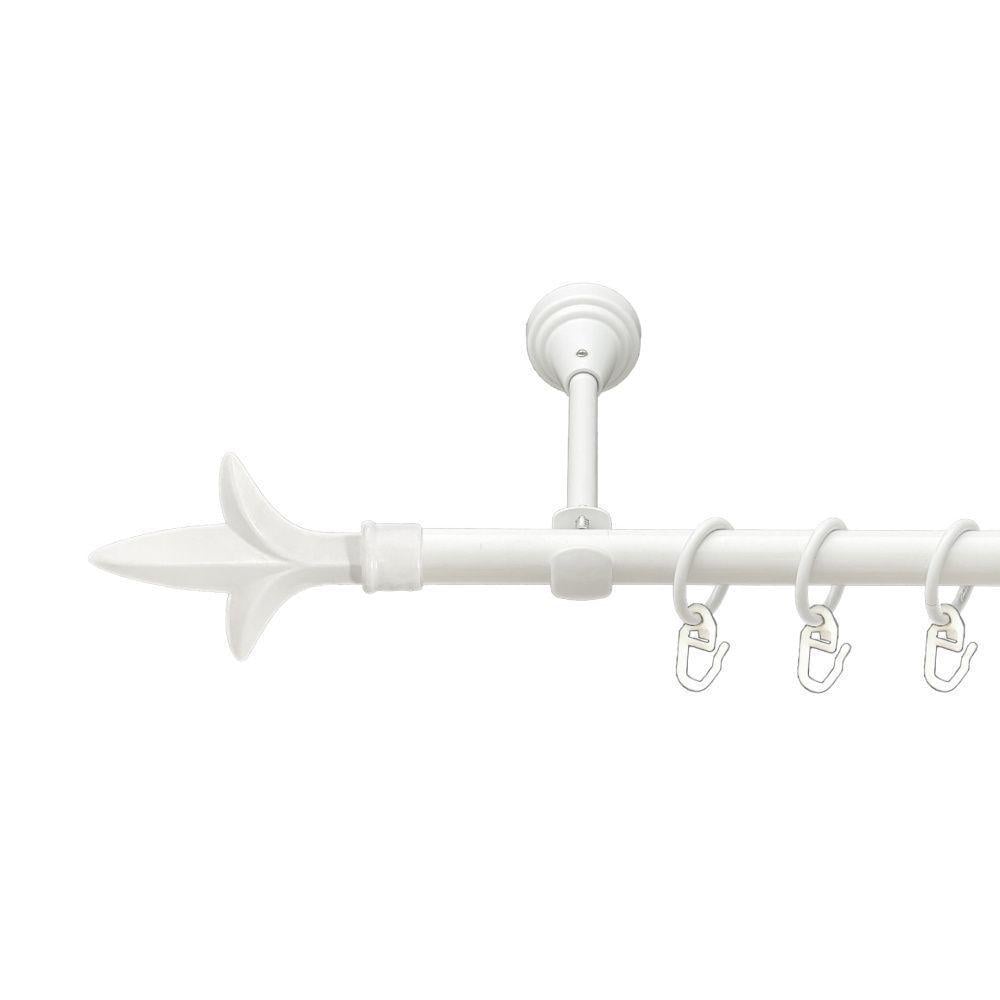 Карниз Orvit Лілія металевий однорядний відкритий гладка труба кільце металеве 16 мм 240 см Арктіс (00-00021360)