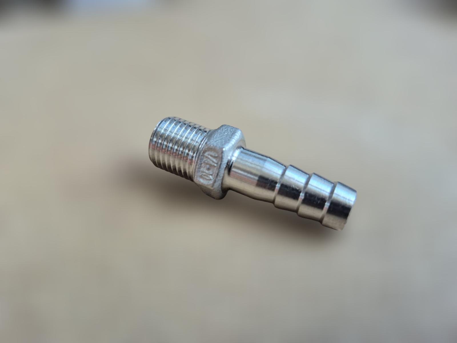 Штуцер шланговий різьбовий DN8 AISI304 BSPP Class-150 ялинка/шестигранник н/ж сталь 10 мм 1/4" (29203298) - фото 4 Штуцер шланговий різьбовий DN8 AISI304 BSPP Class-150 ялинка/шестигранник н/ж сталь 10 мм 1/4" (29203298) - фото 4