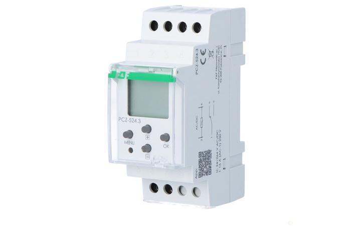 Таймер програмований F&F PCZ-524.3 24/264 В AC/DC 16A (27873113)