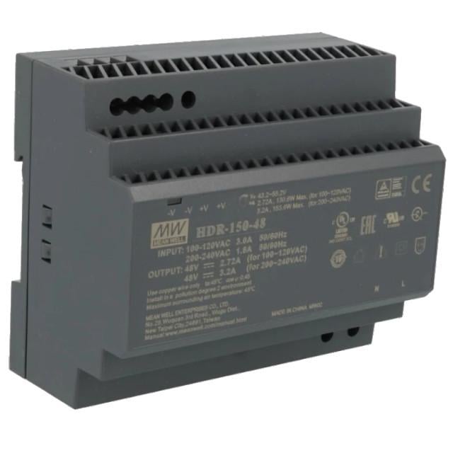 Блок живлення для монтажа на DIN рейку MeanWell HDR-150-48 48B 3,2А