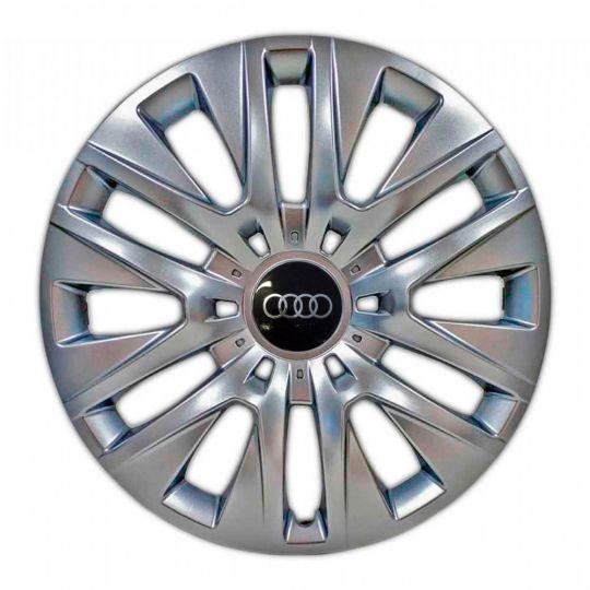 Ковпаки автомобільні SKS 429 R16 з логотипом Audi 4 шт. Сріблястий Ковпаки автомобільні SKS 429 R16 з логотипом Audi 4 шт. Сріблястий
