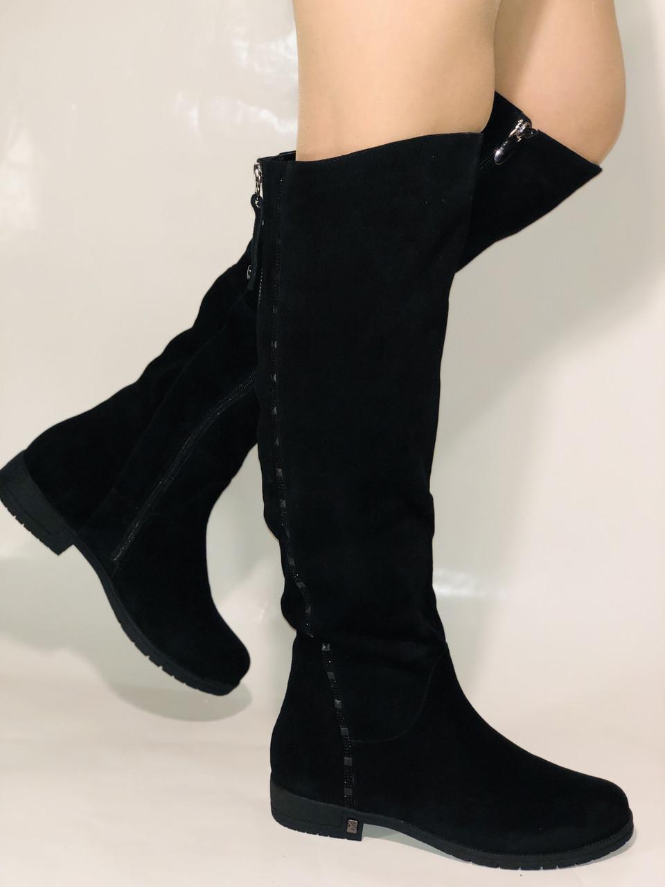 Ботфорты женские зимние Molka р. 40 25,5 см Черный (2443)