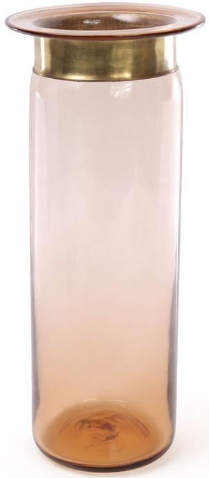 Ваза Ancient Glass настольная Ø12х34 см стекло Янтарный (BD-591-204)