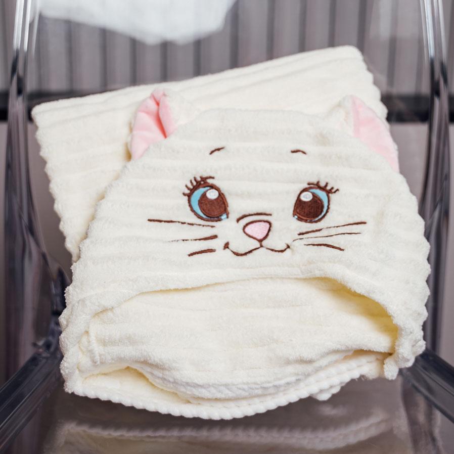 Капюшон детский Мимишка 100х140 см Молочный (87808)