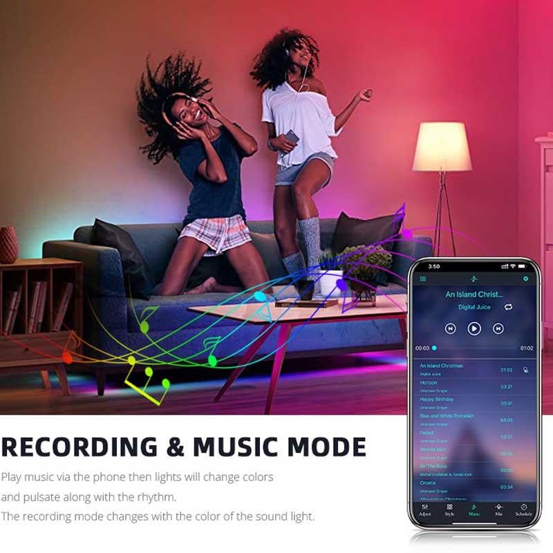 Світлодіодна лампочка Smart bulb light RGB with Bluetooth E27 with app 4 шт. White (00000069978_1) - фото 6