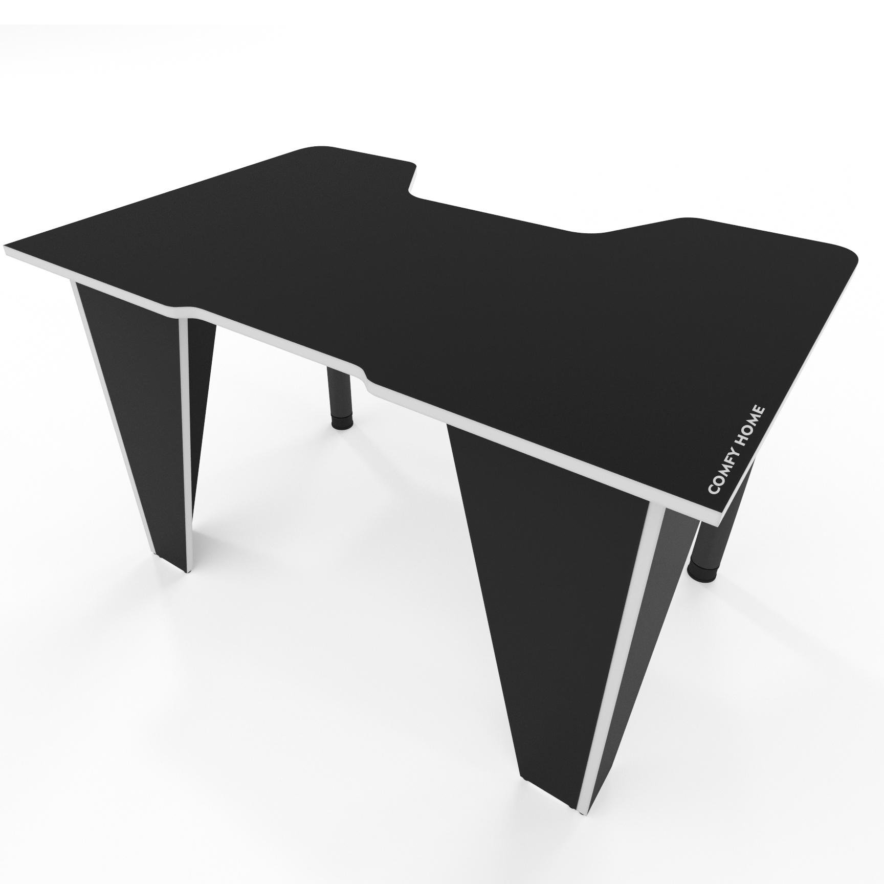 Стіл геймерський Zeus Comfy-Home Frost ЛДСП Чорний/Білий - фото 2 Стіл геймерський Zeus Comfy-Home Frost ЛДСП Чорний/Білий - фото 2