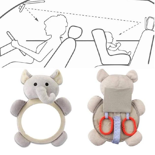 Автомобільне дзеркало "Слоненя" для спостереження за дитиною в машині - фото 3 Автомобільне дзеркало "Слоненя" для спостереження за дитиною в машині - фото 3