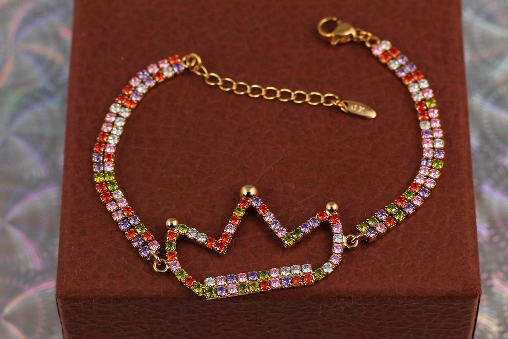 Браслет Xuping Jewelry Огни небоскребов 17 см Золотистый