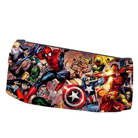 Пенал шкільний Марвел Marvel двосторонній 22х11 см (pn_0081)