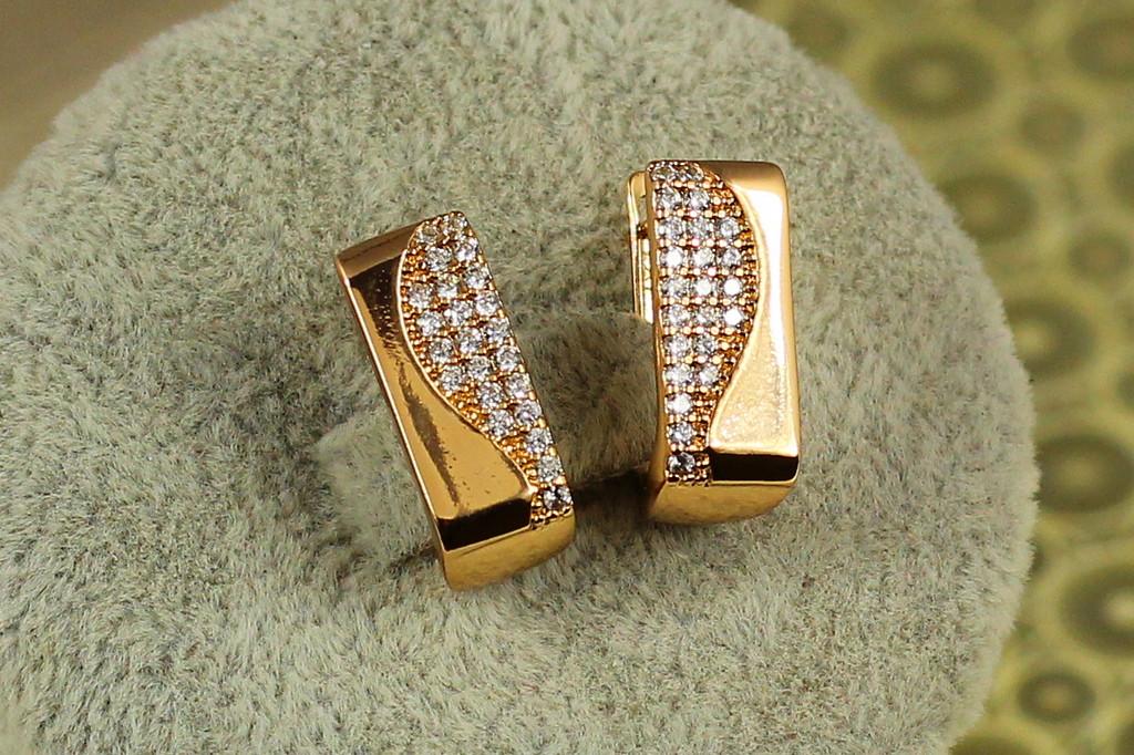 Серьги Xuping Jewelry Спектакль 1,7 см Золотистый (2425023032)