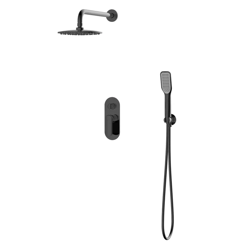 Встраиваемая душевая система KOER KB-62028-07 3 функции Graphite (KR6011)