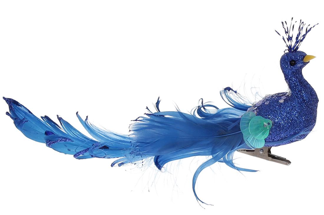 Декоративный Павлин на клипсе BonaDi (155-523-9)